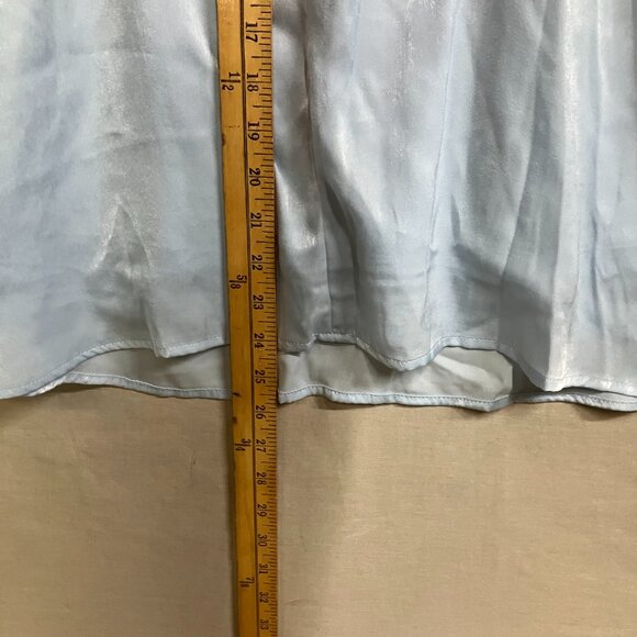 Wild Fable Women XL Light Blue Rosette Mini Babydoll Ruffle Sleeveless Dress - Picture 13 of 13